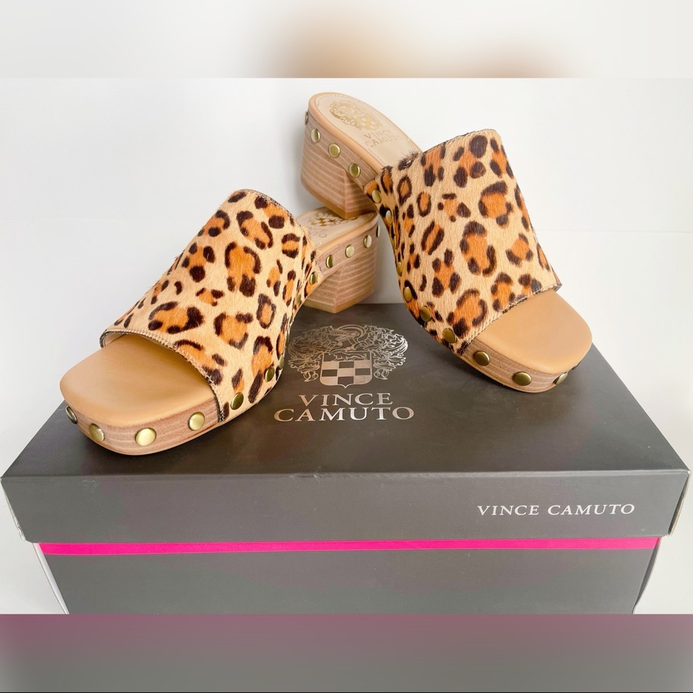 Vince Camuto Haniya Open-Toe Mule Women Size 7.5 Width M NWT